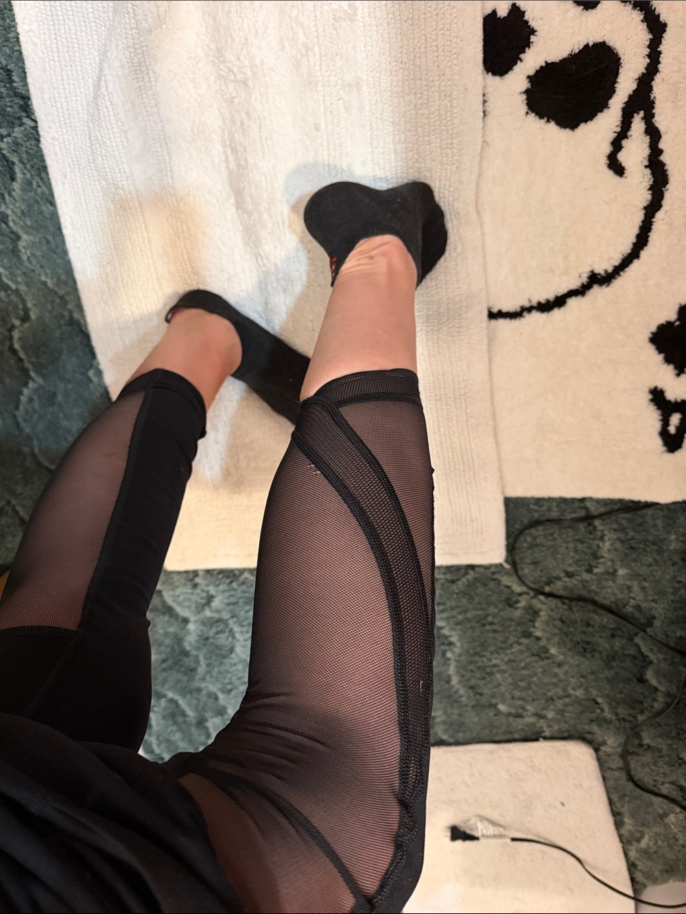 Victoria’s Secret sport Black Mesh Leggings - Women Accessories